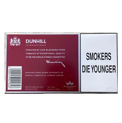 سیگار دانهیل قرمز چای اینترنشال فریشاپ Dunhill Cigarettes Red Free Shop Sale
